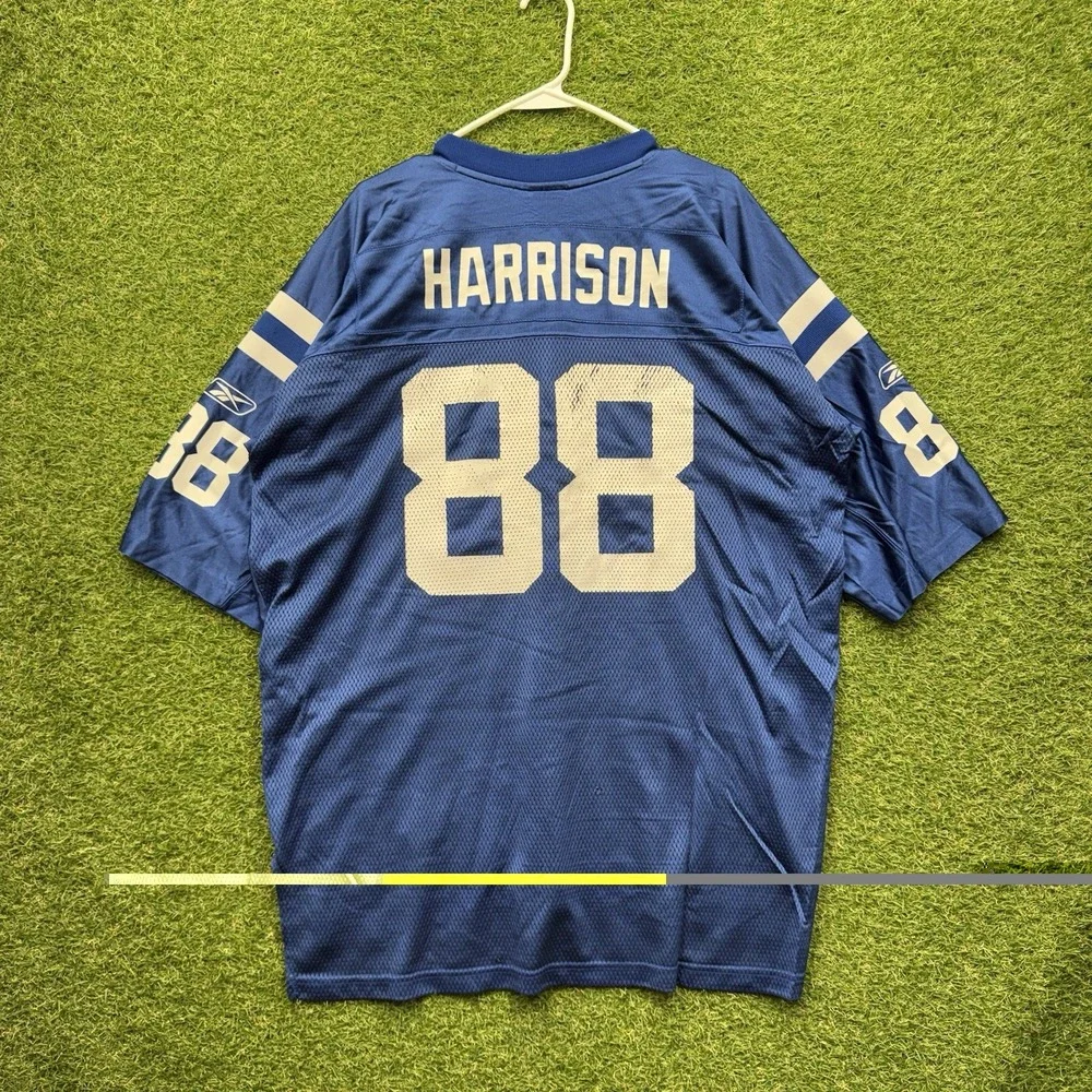 Indianapolis Colts Reebok Jersey Mens XL Blue Home #88 Marvin Harrison